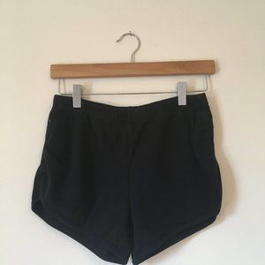 American Apparel black cotton short shorts - L